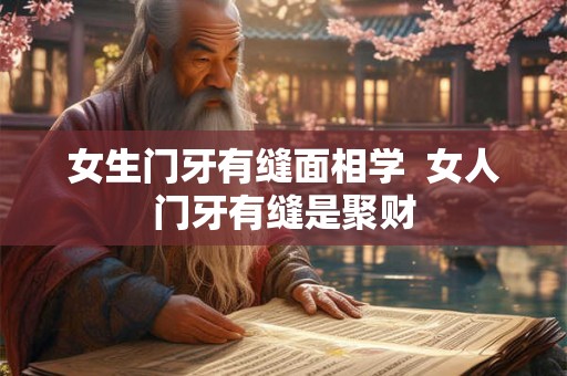 女生门牙有缝面相学  女人门牙有缝是聚财
