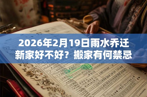 2026年2月19日雨水乔迁新家好不好？搬家有何禁忌事项？