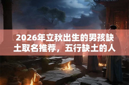 2026年立秋出生的男孩缺土取名推荐，五行缺土的人财运不好？