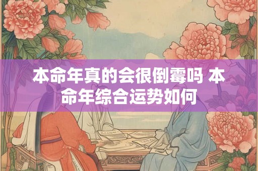 本命年真的会很倒霉吗 本命年综合运势如何