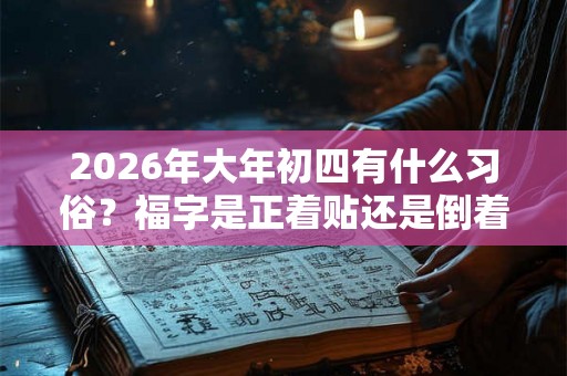 2026年大年初四有什么习俗？福字是正着贴还是倒着贴？