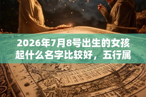 2026年7月8号出生的女孩起什么名字比较好，五行属什么