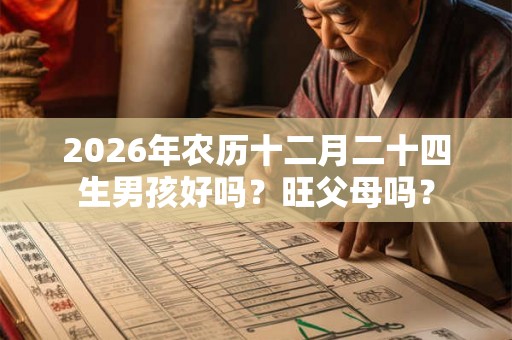 2026年农历十二月二十四生男孩好吗？旺父母吗？