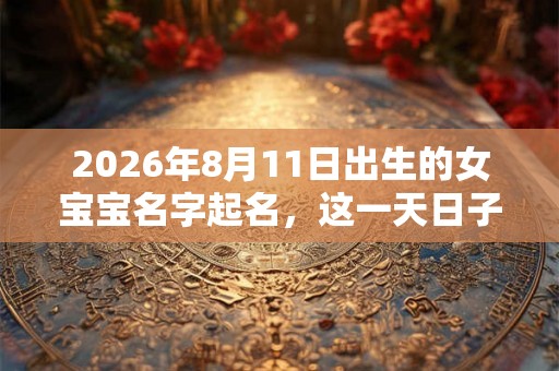2026年8月11日出生的女宝宝名字起名，这一天日子怎么样？