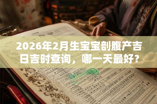 2026年2月生宝宝剖腹产吉日吉时查询，哪一天最好？