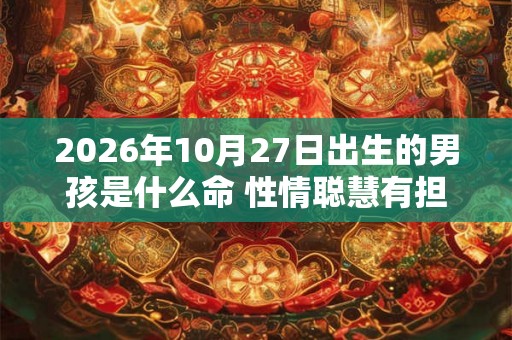 2026年10月27日出生的男孩是什么命 性情聪慧有担当 2026年10月27日出生的男孩是什么命 性情聪慧有担当