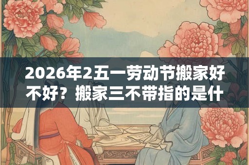 2026年2五一劳动节搬家好不好？搬家三不带指的是什么？