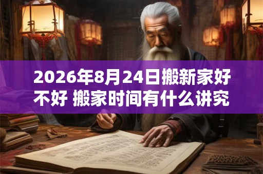 2026年8月24日搬新家好不好 搬家时间有什么讲究