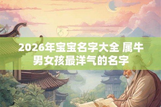 2026年宝宝名字大全 属牛男女孩最洋气的名字