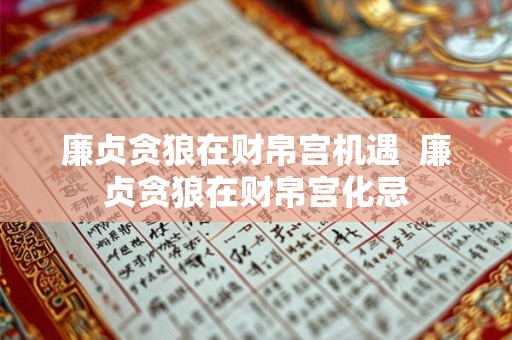 廉贞贪狼在财帛宫机遇 廉贞贪狼在财帛宫化忌 廉贞贪狼在财帛宫机遇 廉贞贪狼在财帛宫化忌