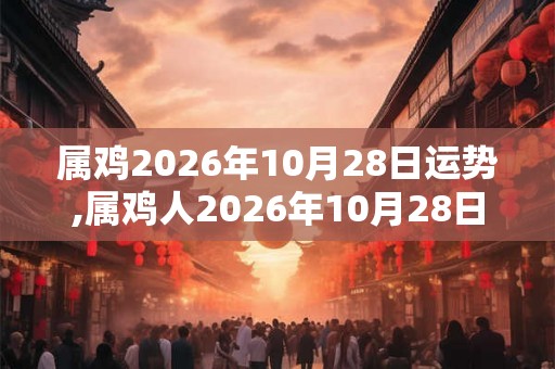 属鸡2026年10月28日运势,属鸡人2026年10月28日财运,生肖鸡2026年10月28日运势