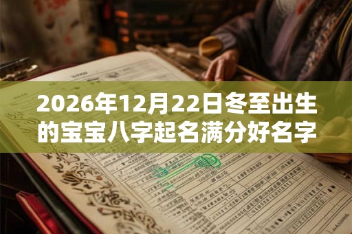2026年12月22日冬至出生的宝宝八字起名满分好名字 2026年12月22日冬至出生的宝宝八字起名满分好名字