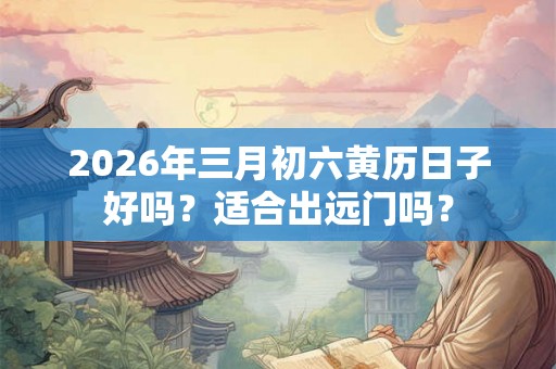 2026年三月初六黄历日子好吗？适合出远门吗？