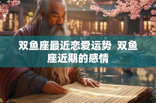 双鱼座最近恋爱运势  双鱼座近期的感情