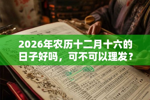 2026年农历十二月十六的日子好吗，可不可以理发？