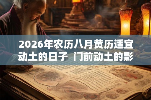 2026年农历八月黄历适宜动土的日子  门前动土的影响有哪些