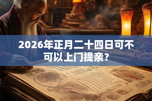 2026年正月二十四日可不可以上门提亲？