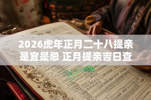 2026虎年正月二十八提亲是宜是忌 正月提亲吉日查询