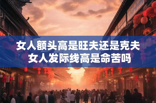 女人额头高是旺夫还是克夫 女人发际线高是命苦吗