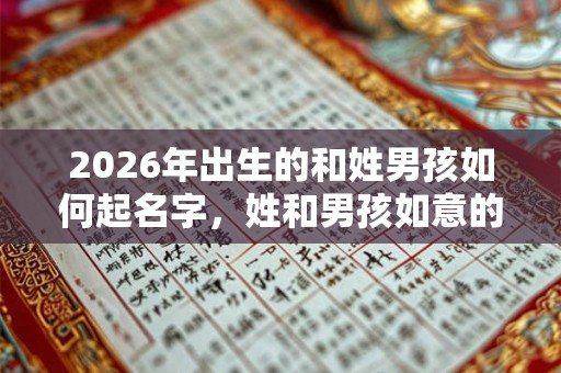2026年出生的和姓男孩如何起名字，姓和男孩如意的名字