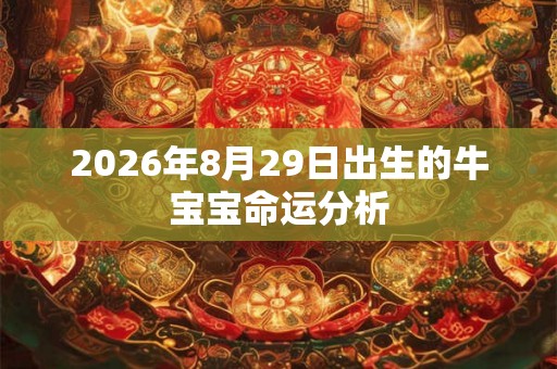 2026年8月29日出生的牛宝宝命运分析 2026年8月29日出生的牛宝宝命运分析