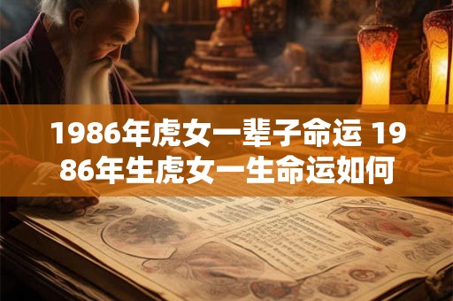 1986年虎女一辈子命运 1986年生虎女一生命运如何