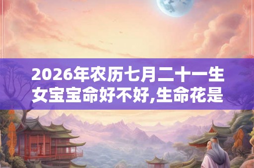 2026年农历七月二十一生女宝宝命好不好,生命花是什么？