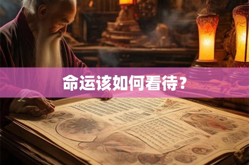 命运该如何看待？