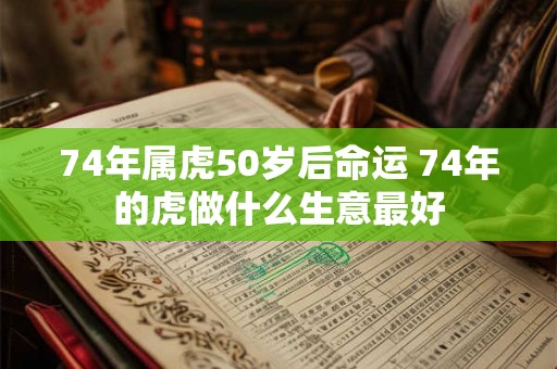 74年属虎50岁后命运 74年的虎做什么生意最好