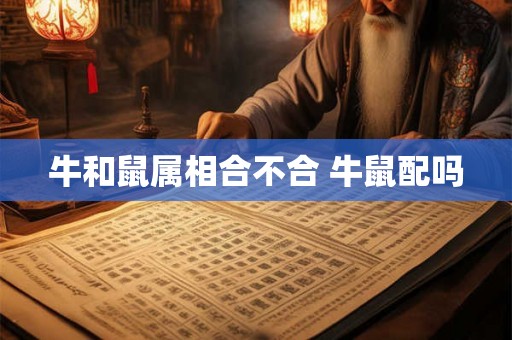 牛和鼠属相合不合 牛鼠配吗