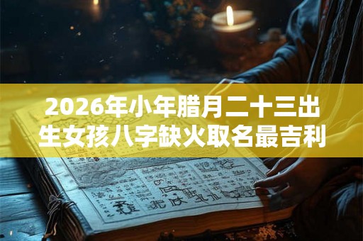 2026年小年腊月二十三出生女孩八字缺火取名最吉利的字！