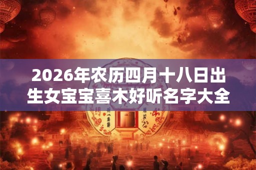 2026年农历四月十八日出生女宝宝喜木好听名字大全