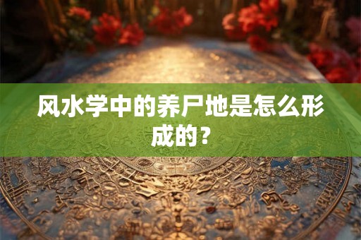 风水学中的养尸地是怎么形成的? 风水学中的养尸地是怎么形成的?