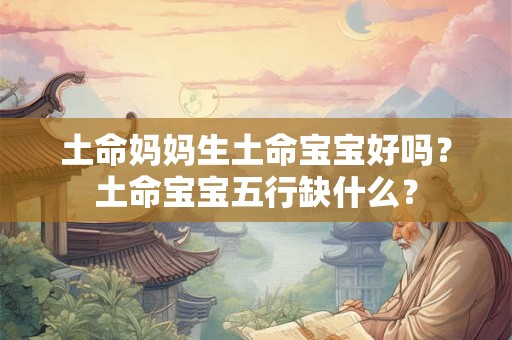 土命妈妈生土命宝宝好吗?土命宝宝五行缺什么? 土命妈妈生土命宝宝好吗?土命宝宝五行缺什么?