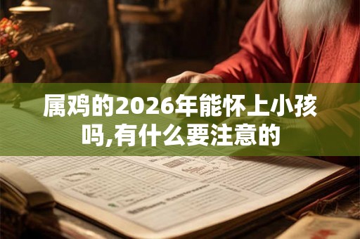 属鸡的2026年能怀上小孩吗,有什么要注意的 属鸡的2026年能怀上小孩吗,有什么要注意的