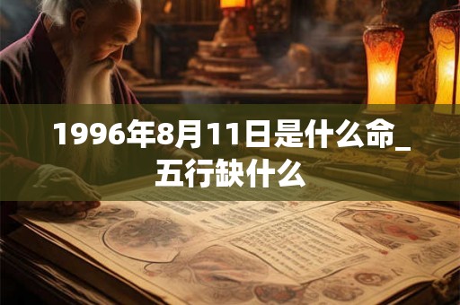 1996年8月11日是什么命_五行缺什么