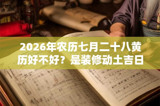 2026年农历七月二十八黄历好不好？是装修动土吉日吗？