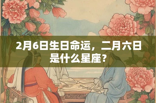 2月6日生日命运，二月六日是什么星座？