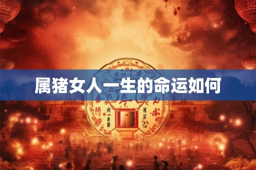 属猪女人一生的命运如何 属猪女人一生的命运如何