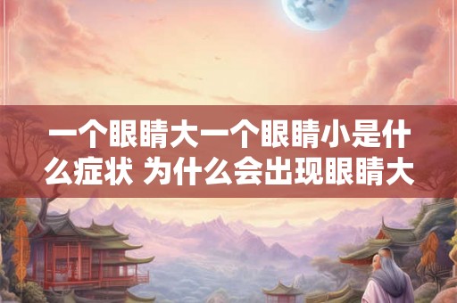 一个眼睛大一个眼睛小是什么症状 为什么会出现眼睛大小不一的症状