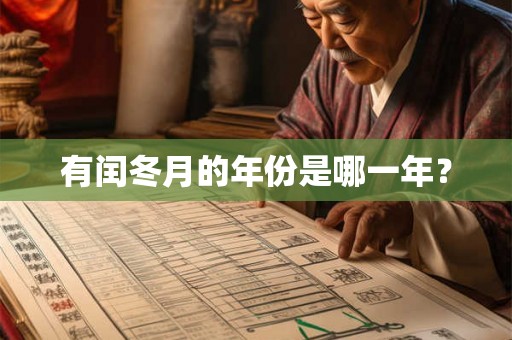 有闰冬月的年份是哪一年? 有闰冬月的年份是哪一年?