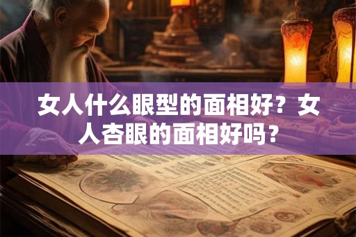 女人什么眼型的面相好?女人杏眼的面相好吗? 女人什么眼型的面相好?女人杏眼的面相好吗?