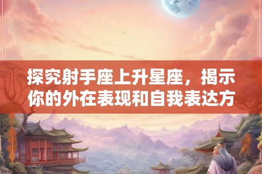 探究射手座上升星座，揭示你的外在表现和自我表达方式