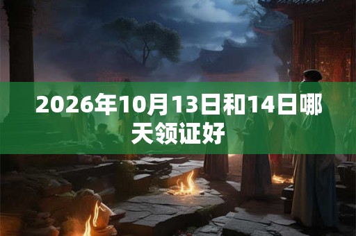 2026年10月13日和14日哪天领证好
