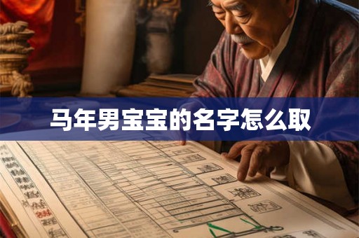 马年男宝宝的名字怎么取
