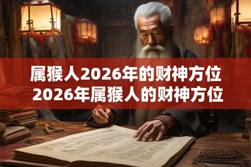 属猴人2026年的财神方位 2026年属猴人的财神方位在哪