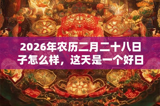 2026年农历二月二十八日子怎么样，这天是一个好日子吗？
