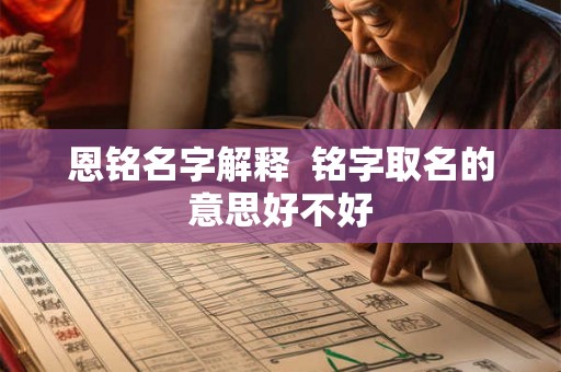 恩铭名字解释 铭字取名的意思好不好 恩铭名字解释 铭字取名的意思好不好