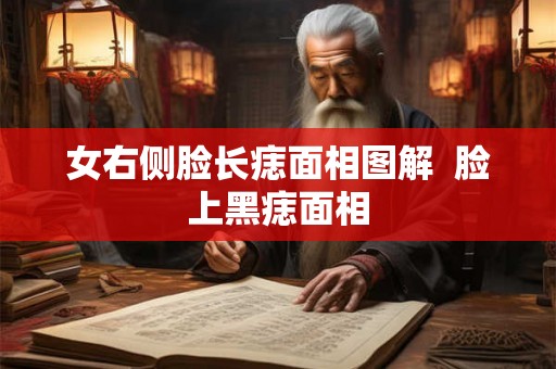 女右侧脸长痣面相图解  脸上黑痣面相