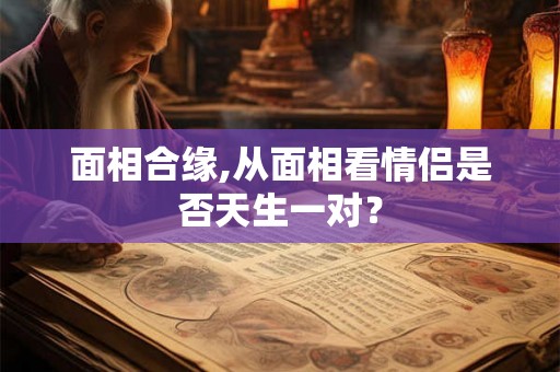 面相合缘,从面相看情侣是否天生一对？
